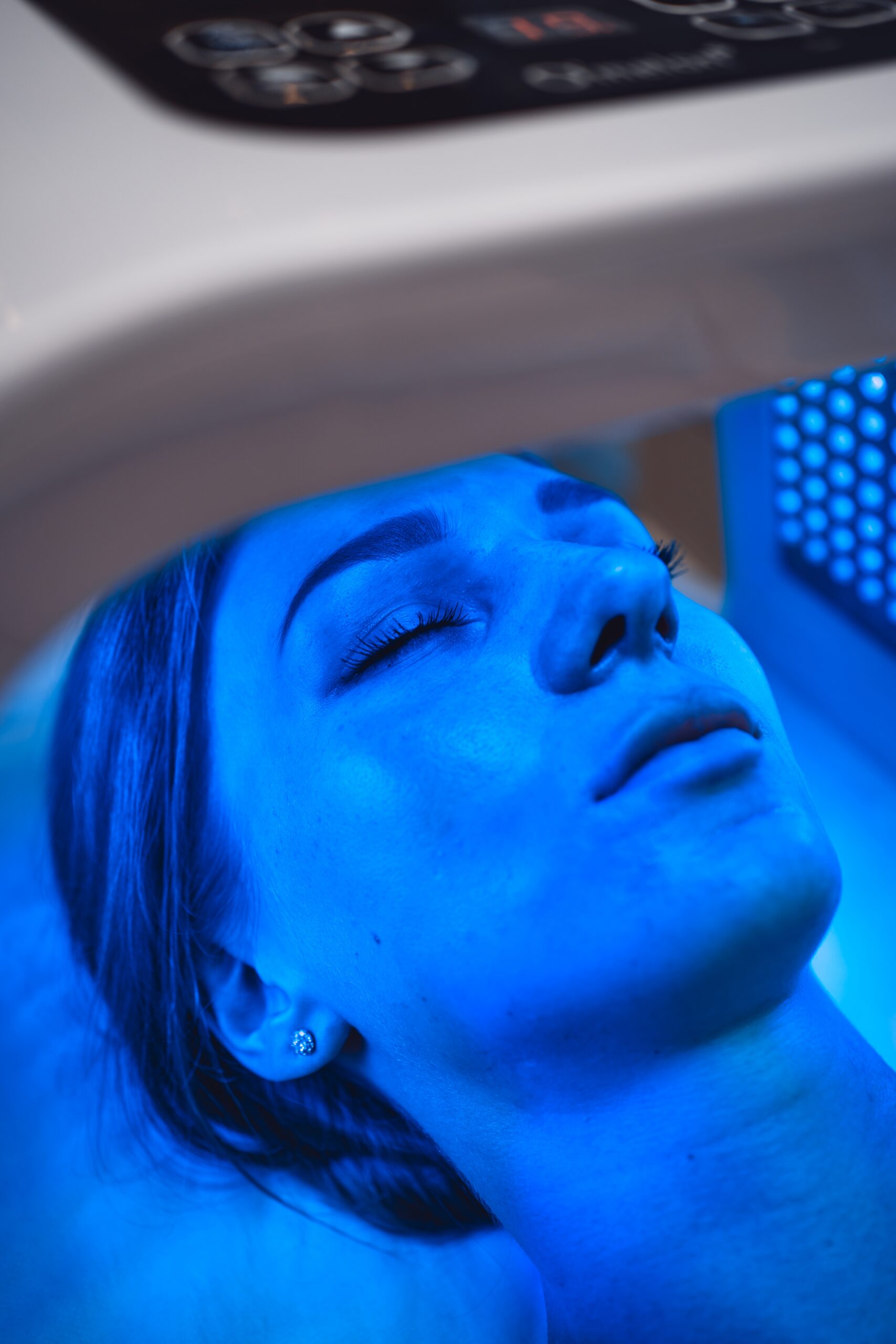 Blue light LED therapy