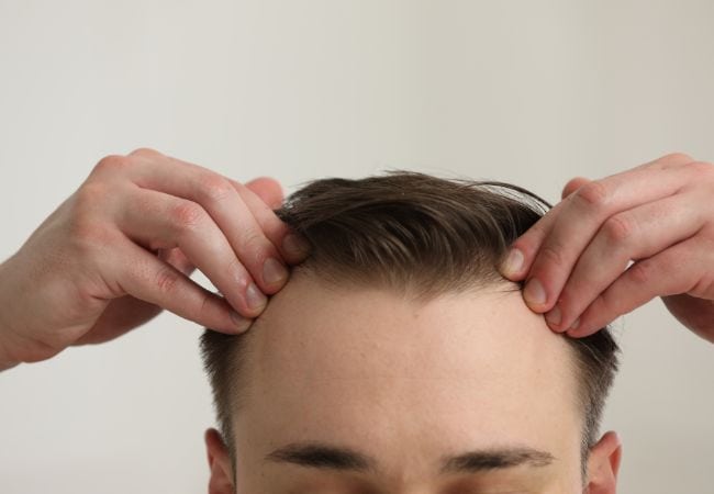 Receding hairline GFC growth factor treatment