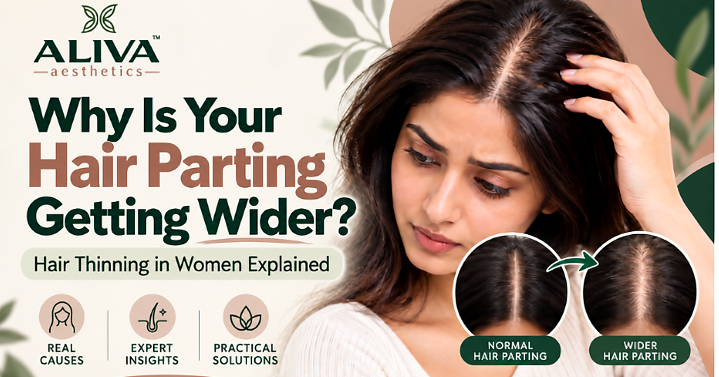 Hair thinning treatment for women in Vijayawada and Guntur at Aliva Aesthetics